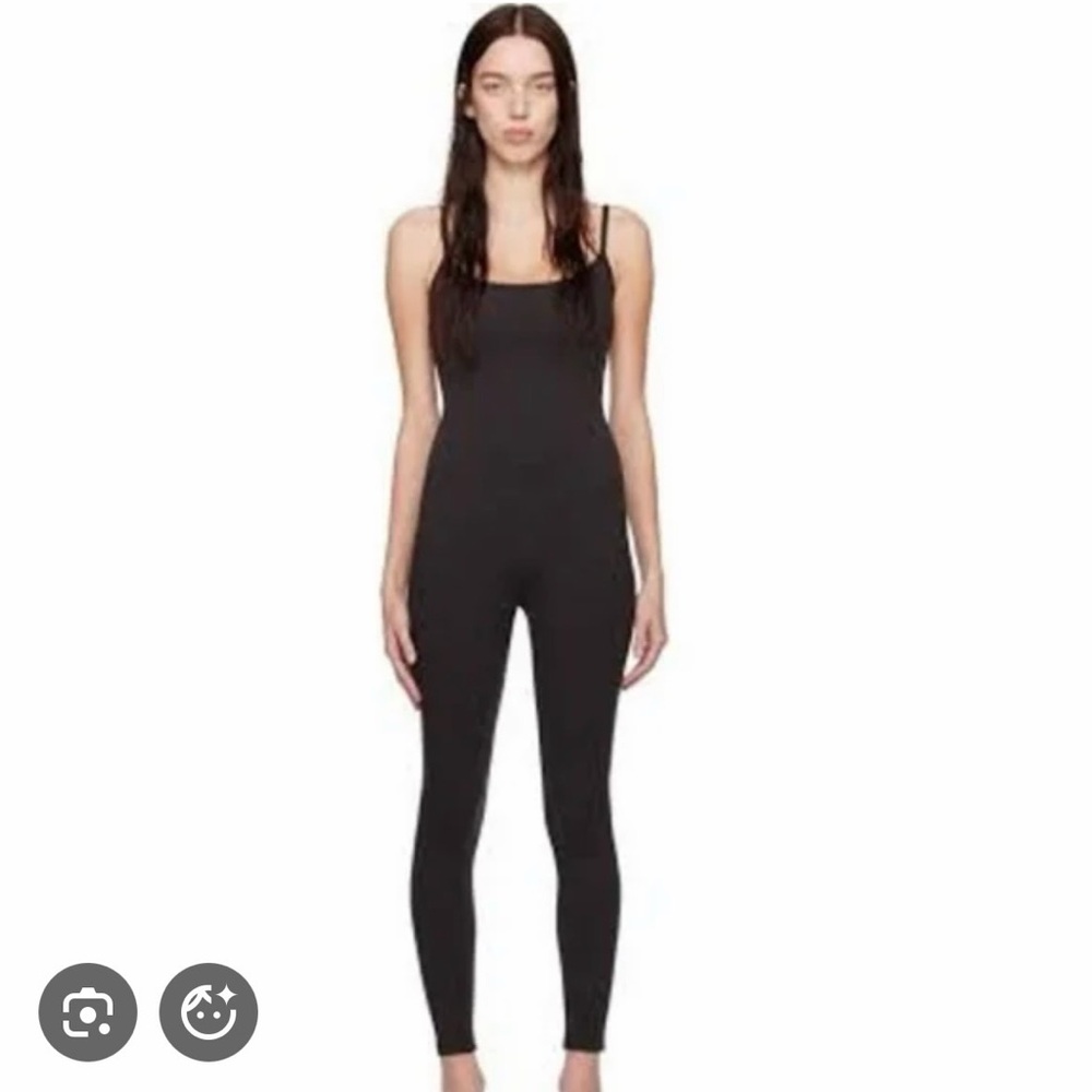 SKIMS OUTDOOR CAMI CATSUIT - WASHED ONYX